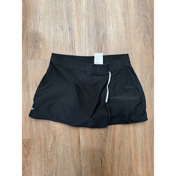 Nike Fit Dry Tennis Skirt wrap Skort Athletic Activewear Black M Medium - Picture 1 of 9